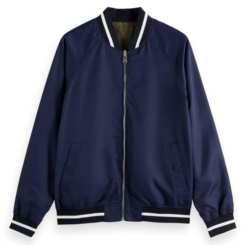 Scotch & Soda Herren Reversible Bomber Jacket, Navy, M EU von Scotch & Soda