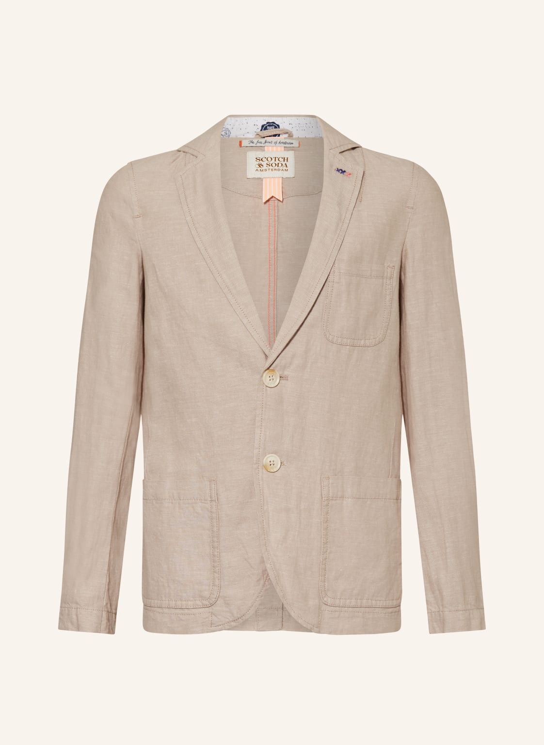 Scotch & Soda Sakko Mit Leinen beige von Scotch & Soda