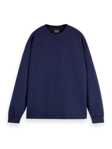 Scotch & Soda Herren 3 Crosses Crewneck Sweatshirt, Peacoat, L EU von Scotch & Soda