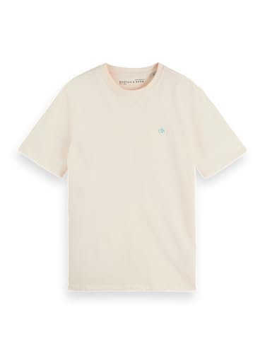Scotch & Soda Herren Essential Logo T-Shirt, Eggnog, XXL EU von Scotch & Soda