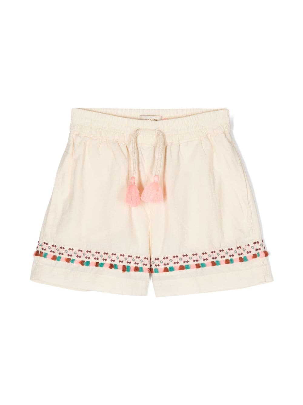 Scotch & Soda Seersucker-Shorts mit Quastendetail - Nude von Scotch & Soda