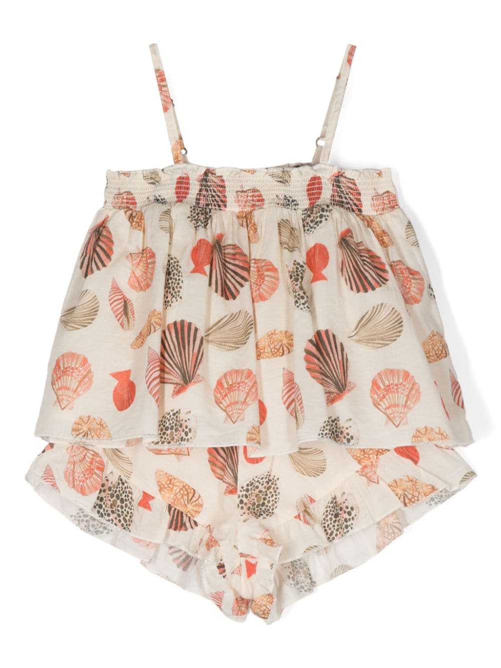 Scotch & Soda Short-Set mit Muschel-Print - Nude von Scotch & Soda