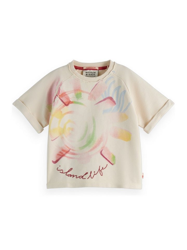 Scotch & Soda Sweatshirt SCOTCH & SODA kurzärmeliges Raglan-Sweatshirt mit Stitching von Scotch & Soda