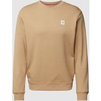 Scotch & Soda Sweatshirt mit Label-Patch Modell 'Essentials' in Beige, Größe S von Scotch & Soda