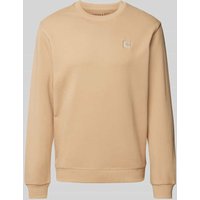 Scotch & Soda Sweatshirt mit Logo-Badge in Beige, Größe XL Scotch & Soda Sweatshirt mit Logo-Badge in Beige, Größe XL von Scotch & Soda