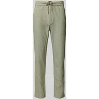 Scotch & Soda Tapered Fit Stoffhose mit Tunnelzug Modell 'Warren' in Khaki, Größe 34/32 von Scotch & Soda