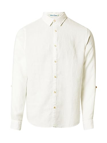 Scotch & Soda Unisex Linen Roll-Up Sleeve Shirts ls, weiß, L von Scotch & Soda