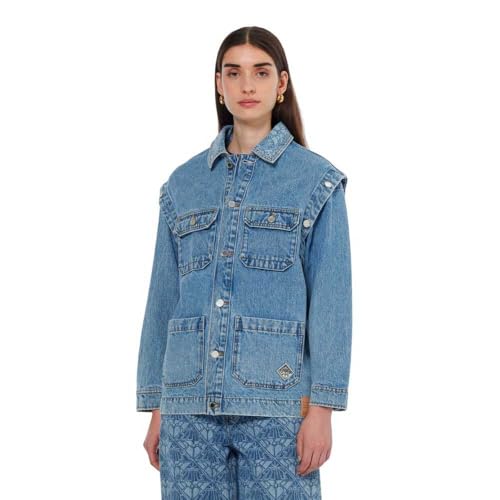 Scotch & Soda Washed Denim Jacket With Detachable Sleeves von Scotch & Soda