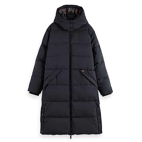 Scotch & Soda Damen Water Repellent Longer Length Puffer Coat Steppmantel, Evening Black 6647, 42 Scotch & Soda Damen Water Repellent Longer Length Puffer Coat Steppmantel, Evening Black 6647, 42 von Scotch & Soda