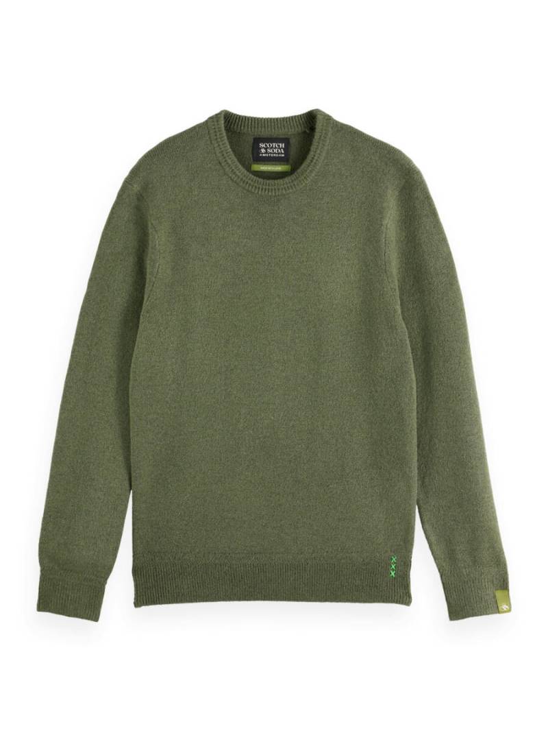 Scotch & Soda - Weicher Strickpullover mit Rundhalsausschnitt und normaler Passform grün - Gr. - XXL von Scotch & Soda