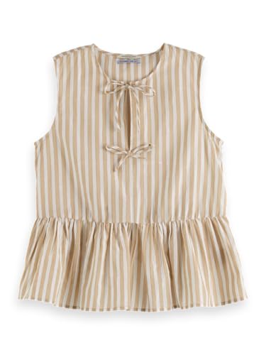Scotch & Soda Women's Bow Details Top, Desert Sand Stripe with Lurex, 34 Scotch & Soda Women's Bow Details Top, Desert Sand Stripe with Lurex, 34 von Scotch & Soda