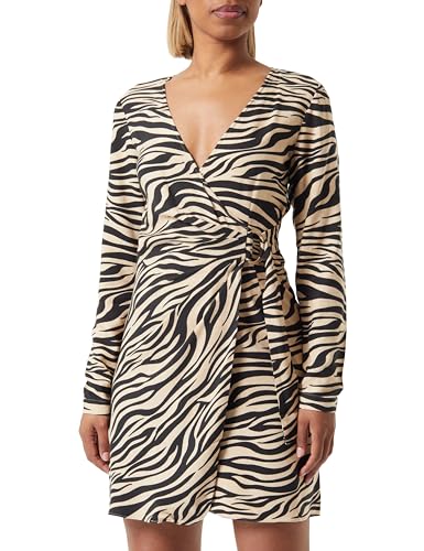 Scotch & Soda Women's Mini wrap with Drape Detail Casual Dress, Tiger, 38 Scotch & Soda Women's Mini wrap with Drape Detail Casual Dress, Tiger, 38 von Scotch & Soda