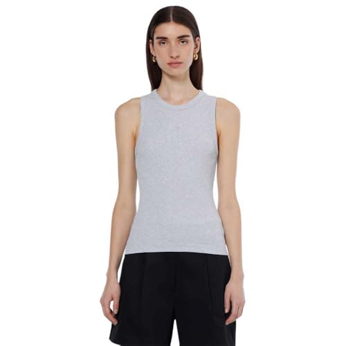 Scotch & Soda Women's Racer Rib Tank Top, Grey Melange, L Scotch & Soda Women's Racer Rib Tank Top, Grey Melange, L von Scotch & Soda