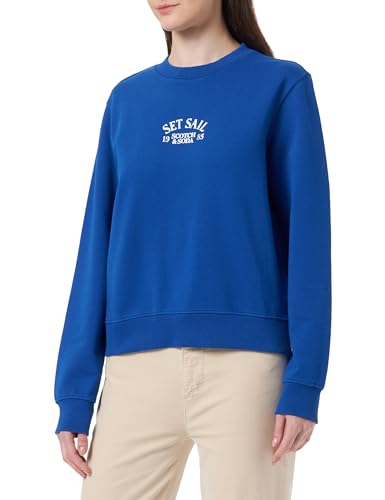 Scotch & Soda Women's Regular fit Artwork Sweatshirt, Electric Blue, S Scotch & Soda Women's Regular fit Artwork Sweatshirt, Electric Blue, S von Scotch & Soda