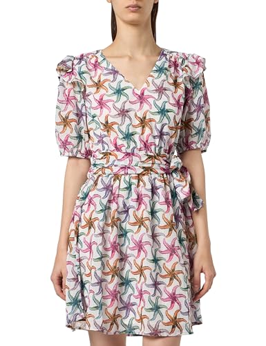 Scotch & Soda Women's Ruffled Mini Dress, Starfish, 40 von Scotch & Soda