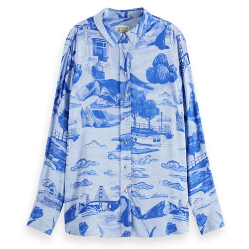 Viscose Printed Relaxed Fit Shirt von Scotch & Soda