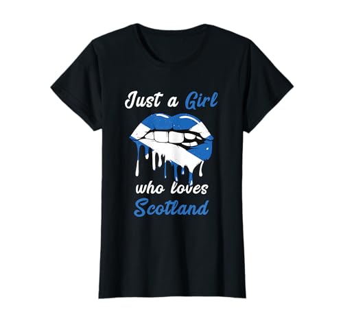 Nur EIN Mädchen, das Schottland liebt Stolze Schottische Flagge T-Shirt Nur EIN Mädchen, das Schottland liebt Stolze Schottische Flagge T-Shirt von Scotland Country Pride Scottish Roots Proud