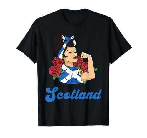 Schottland Strong Woman Scottish Country Pride Flagge Wurzeln T-Shirt Schottland Strong Woman Scottish Country Pride Flagge Wurzeln T-Shirt von Scotland Country Pride Scottish Roots Proud