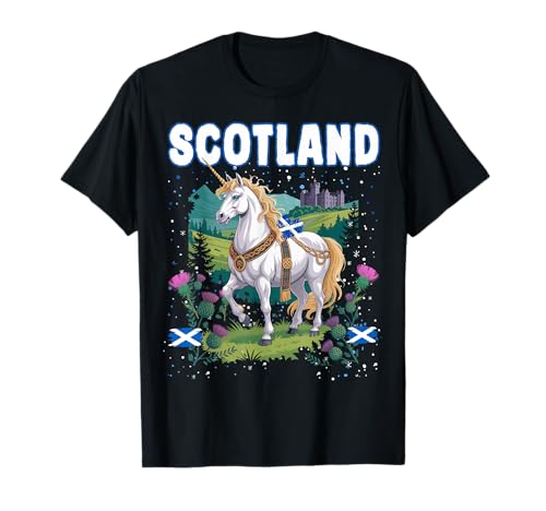 Schottland-Themen-Outfit-Idee für Frauen und schottisches Einhorn T-Shirt Schottland-Themen-Outfit-Idee für Frauen und schottisches Einhorn T-Shirt von Scotland Flag Unicorn Fancy Dress Ideas For Kids