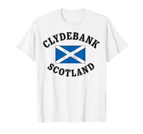 Clydebank Schottland St. Andrews Flagge Männer Frauen Kinder Geschenk T-Shirt von Scotland St Andrews Flag