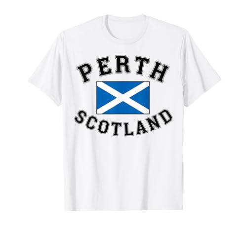 Perth Scotland St Andrews Flagge Männer Frauen Kinder Geschenk T-Shirt von Scotland St Andrews Flag
