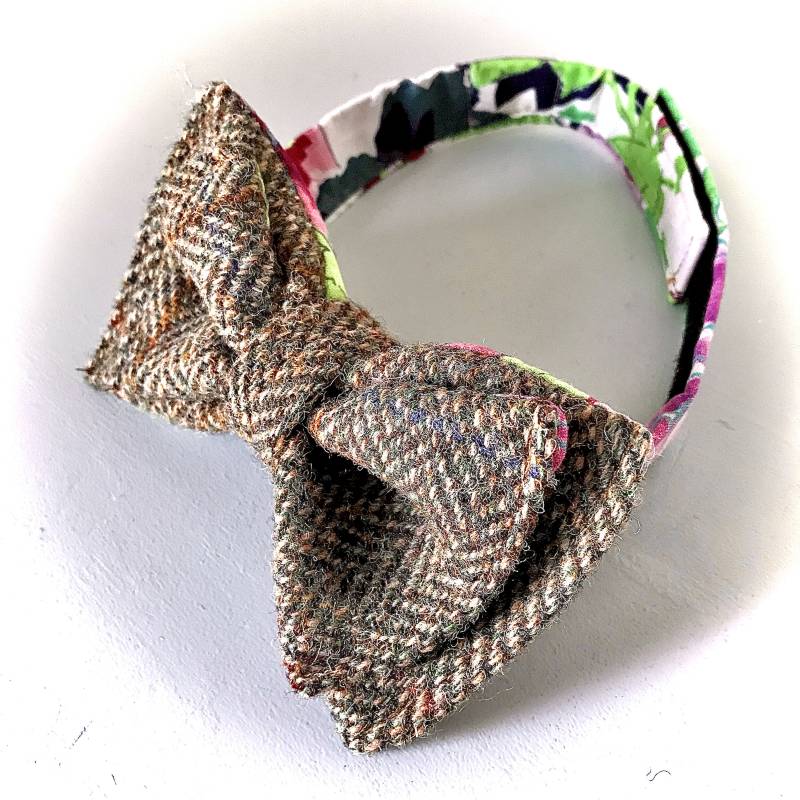 Harris Tweed Bow Tie Made in Scotland Gift Men Groomsmen Vegetarian von Scotswhahae