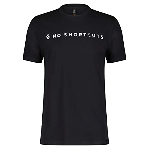 Scott No Shortcuts Freizeit T-Shirt schwarz 2025: Größe: XXL (58) von SCOTT