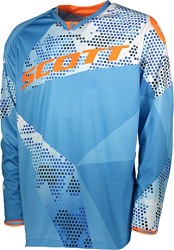 Scott 350 Race MX Motocross Jersey/DH Fahrrad Trikot blau/orange 2018: Größe: L (50/52) von Scott