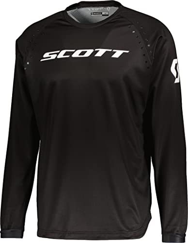 Scott 350 Swap Evo MX Motocross Jersey/DH Fahrrad Trikot lang schwarz 2023: Größe: L (50/52) von Scott