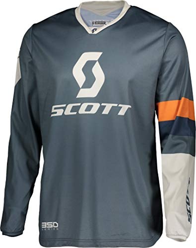 Scott 350 Track MX Motocross Jersey/DH Fahrrad Trikot blau/grau 2020: Größe: S (46/48) von Scott