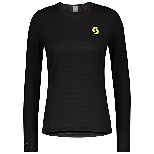 Scott Damen 280256 Shirt, Black/Yellow, von Scott