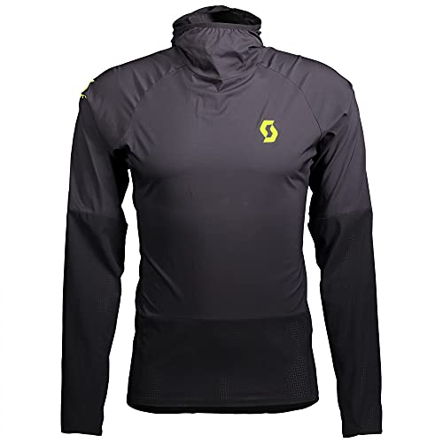 Scott Damen CORTAVIENTOS WS RC RUN PULLOVER-JERSEY, BLACK/YELLOW, von Scott