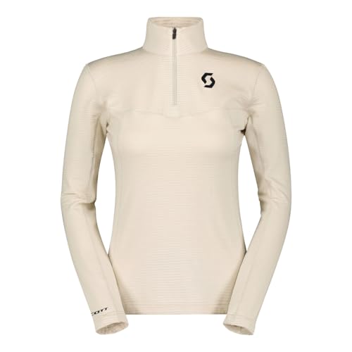 Scott Damen Pullover Midlayer Sweatshirt Langarmshirt Defined Light, Farbe:Creme, Artikel:-7632 dust White, Größe:M von Scott
