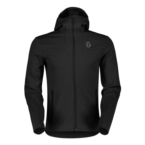 Scott M Defined Mid Hoody Schwarz - Lässige funktionale Herren Kapuzen Fleecejacke, Größe XXL - Farbe Black von SCOTT