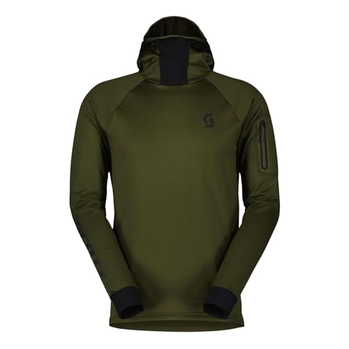 Scott Herren Outdoorshirt Langarmshirt Laufshirt Radshirt Funktionsshirt Trial Storm Hoody, Farbe:Grün, Artikel:-7340 fir Green, Größe:L von Scott