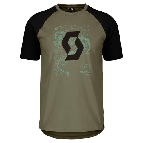 SCOTT Icon Raglan Freizeit T-Shirt hay grün 2025: Größe: S (44/46) von SCOTT