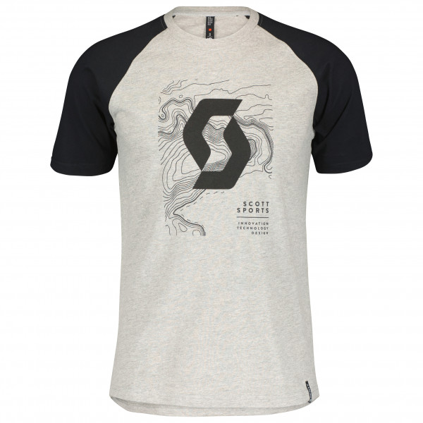 Scott - Icon Raglan S/S - T-Shirt Gr XL grau von Scott