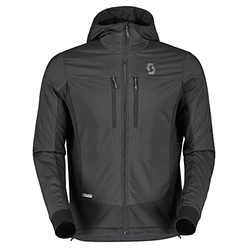 Scott M Explorair Alpha Hoody Schwarz - Polartec Vielseitige atmungsaktive Herren Hybrid Fleecejacke, Größe L - Farbe B von Scott