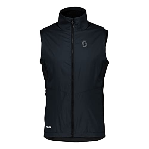 Scott M Explorair Alpha Vest Schwarz - Polartec Warme leichte Herren Hybrid Skitouren Weste, Größe L - Farbe Black von SCOTT