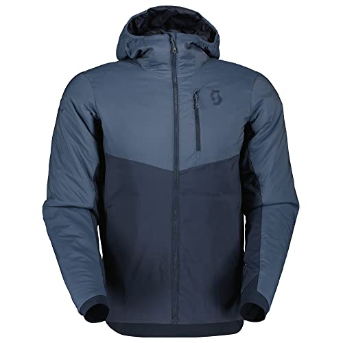 Scott M Insuloft Light Hoody Blau - Daunen Warme windabweisende Herren Isolationsjacke, Größe M - Farbe Metal Blue - Dar von Scott