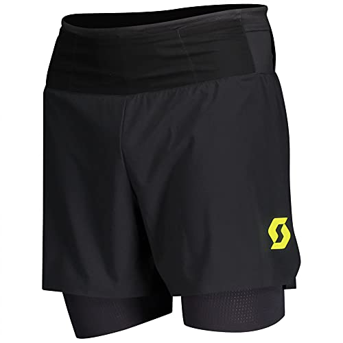 Scott Herren Kurze Hose Hybrid Ms Rc Run Shorts, Schwarz/Gelb, XL von Scott