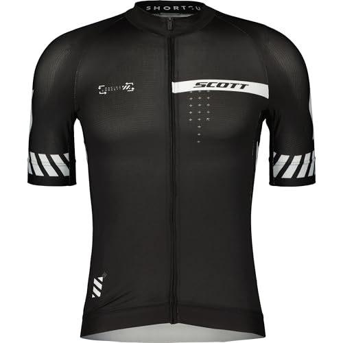 Scott M Rc Pro S/sl Jersey Schwarz - Leichtes atmungsaktives Herren Rennrad Trikot, Größe L - Farbe Black - White von SCOTT