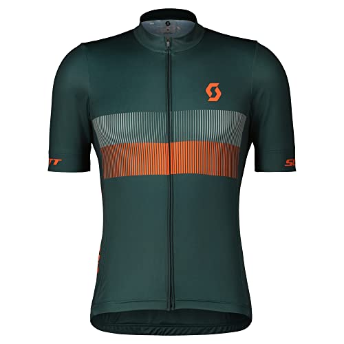 Scott M Rc Team 10 S/sl Shirt Grün - Klassisches Funktionelles Herren Kurzarm Rennrad Trikot, Größe M - Farbe Aruba Gree von Scott