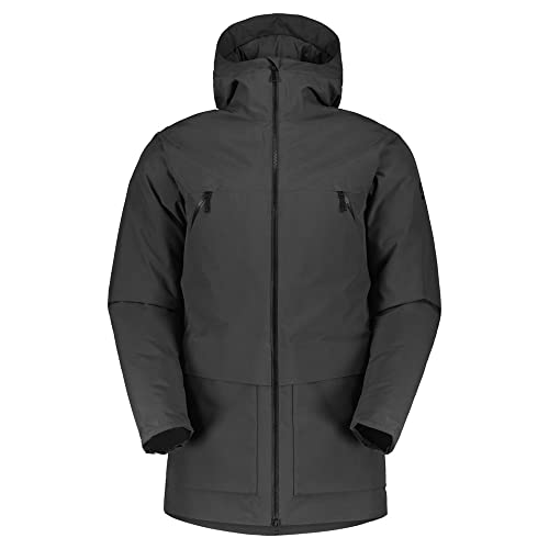 Scott M Tech Parka Jacket Grau - Daunen Wasserdichter funktionaler Herren Winterparka, Größe XL - Farbe Dark Grey von SCOTT