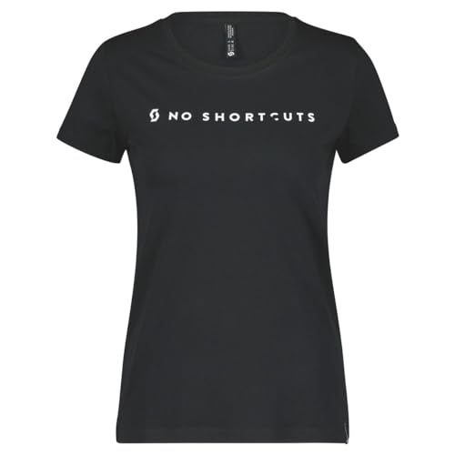 Scott No Shortcuts Damen Freizeit T-Shirt schwarz 2024: Größe: XS (34/36) von Scott