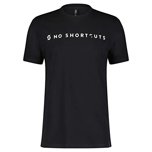 Scott casual Herren MS No Shortcuts S T-Shirt, Schwarz, M von Scott