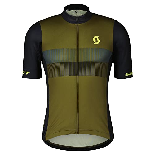 Scott RC Team 10 Fahrrad Trikot kurz fir grün/gelb 2023: Größe: XL (54/56) von Scott