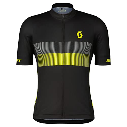 Scott RC Team 10 Fahrrad Trikot kurz schwarz/gelb 2024: Größe: M (46/48) von Scott