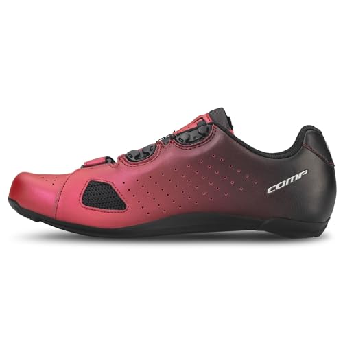 Scott Road Comp Boa Rennrad Fahrrad Schuhe metallic rot/schwarz 2024: Größe: 47 von Scott