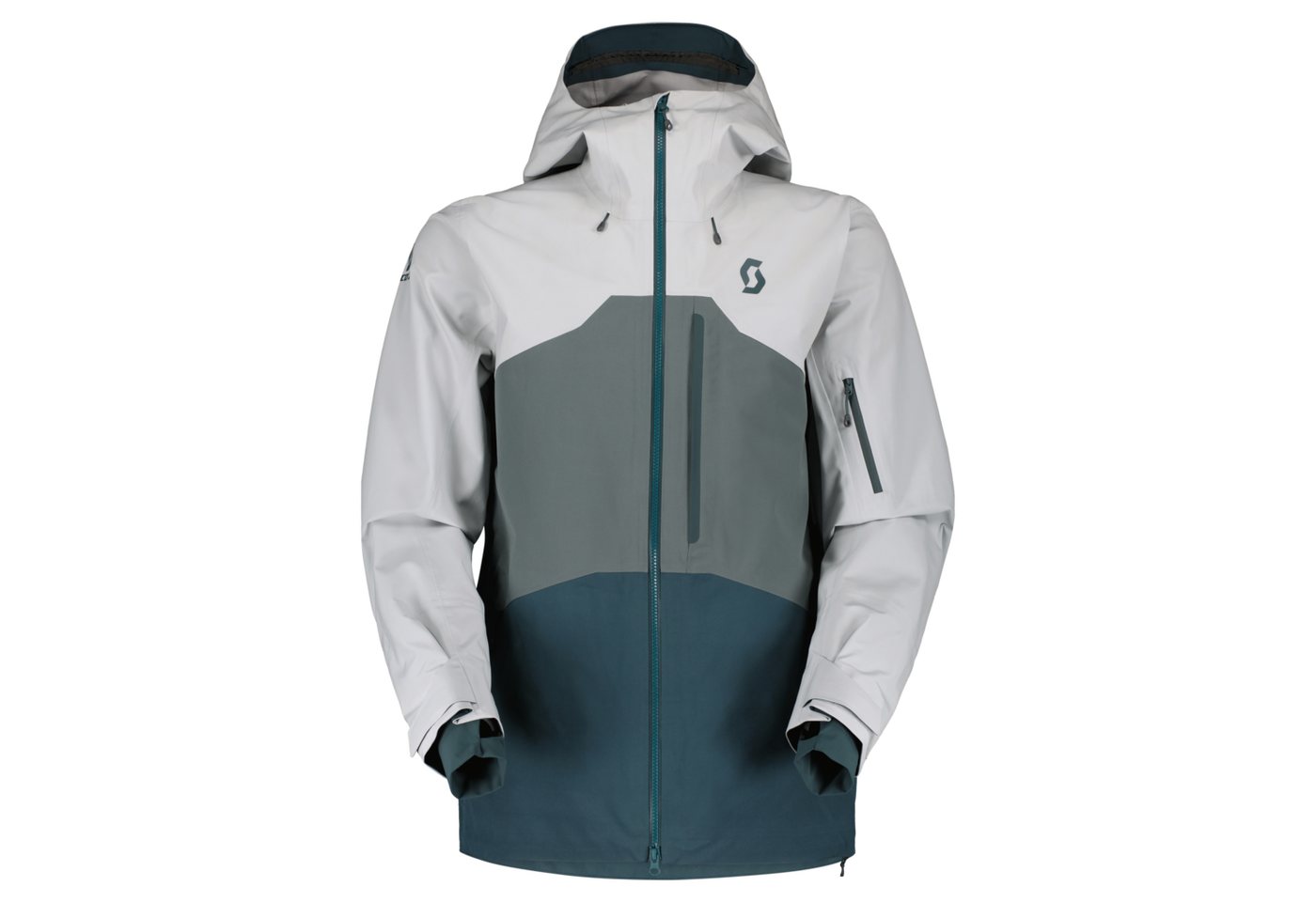 Scott Skijacke SCO Jacket M's Vertic 3L 7393 light grey/grey green von Scott